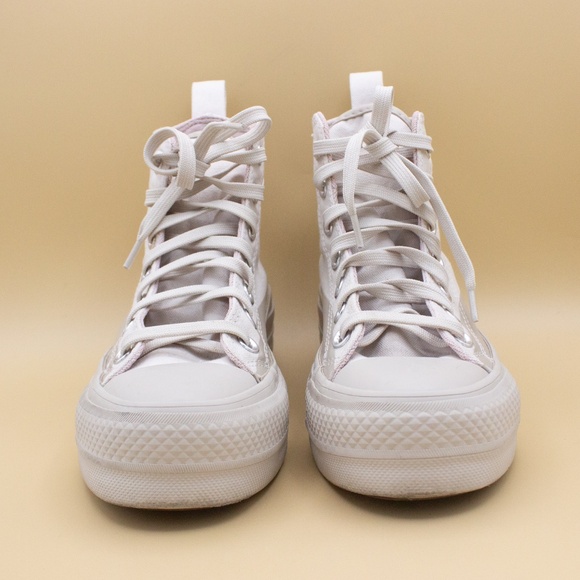 Converse CTAS Khaki Beige Lift Platform Shoes Women's Size 5 - Picture 2 of 8